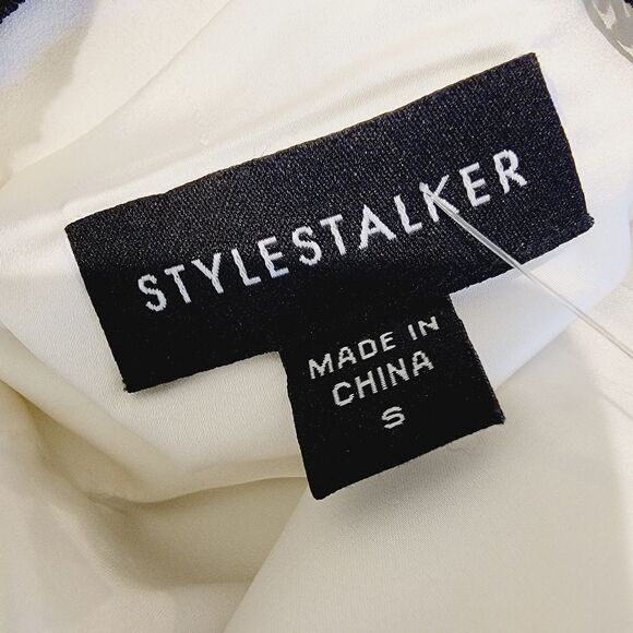 StyleStalker White Crochet Lace Midi Dress Size Small - Picture 10 of 11